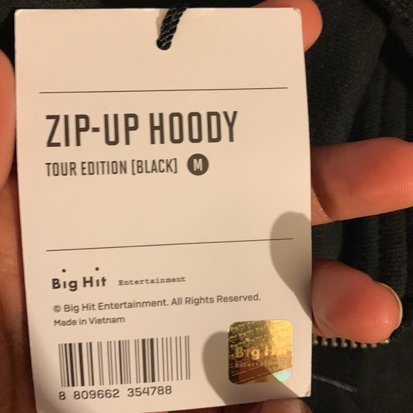 Brand New BTS Map Of The Soul Zip-Up Hoody Tour Edition Unisex Size Medium - Picture 6 of 6